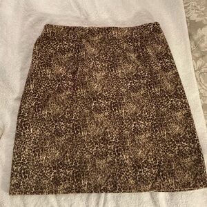 Animal Print skirt Talbots